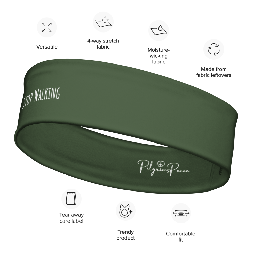 ''Never Stop Walking'' Stirnband