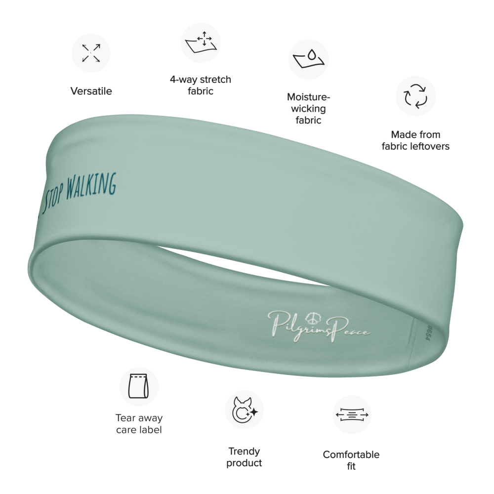 ''Never Stop Walking'' Stirnband